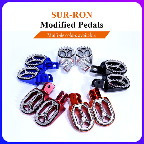 For Sur Ron Foot Pegs Pedal Light Bee X E-bike Scooter Surron Dirtbike Motorcycles Off-road Modified Accessories SUR-RON Parts