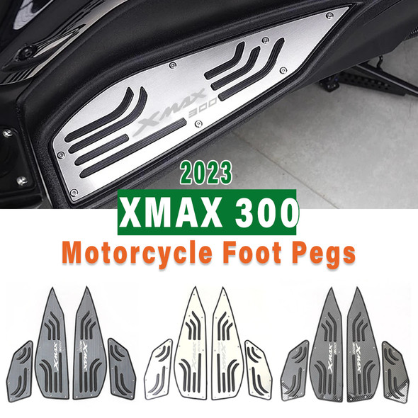 XMAX300 Accessories Motorcycle Pedal Footrest Footpads XMAX X-MAX 300 2023 For Yamaha Plate Skidproof Foot Pegs Stainless Steel XMAX300 Accessories Motorcycle Pedal Footrest Footpads XMAX X-MAX 300 2023 For Yamaha Plate Skidproof Foot Pegs Stainless Steel