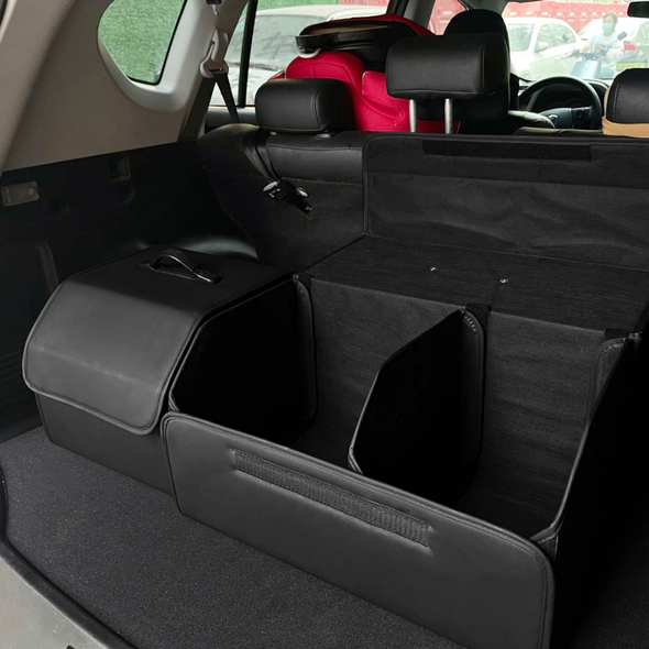 Folding Car Storage Box Large Capacity Auto Trunk Organizer Boxes Leather Waterproof Cars Stowing Tidying Multi-color Interior