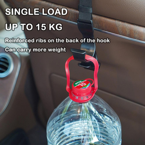 2PCS Car Seat Headrest Hook Multifunctional For Trunk Auto Back Seat Organizer Hanger Storage Holder Umbrella Fixed Rack