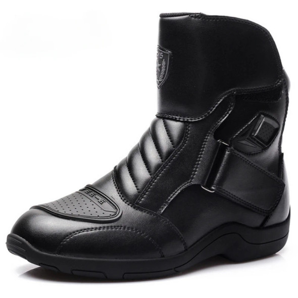 Leather Motorcycle Boots Waterproof Motorcyclist Boots Men Vintage Riding Ankle Boots Racing Street Moto Motocross Equipment