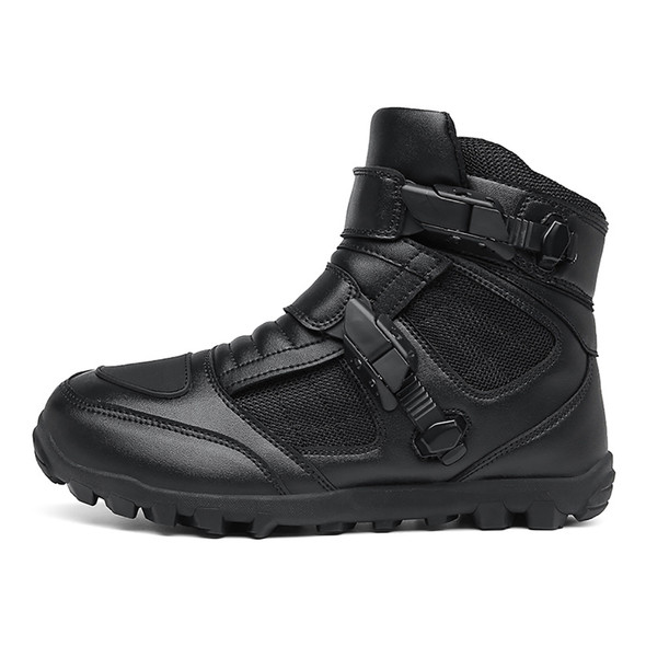 Motorcycle Boots Man Wear-Resistant Breathable Motorcycle Shoes Motocross Boot Motorcycle Supplies Anti-Slip Anti-Fall