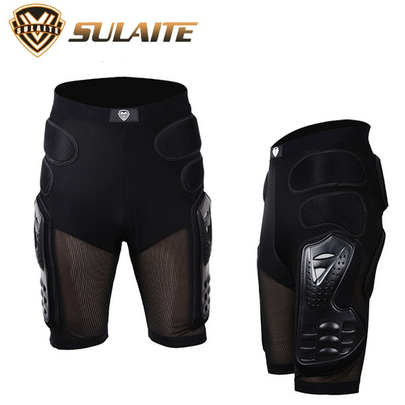 SULAITE Motorcycle Armor Trousers Motocross Pants Long Armor Knee Crotch Hip Protection Motorbike Riding Racing Equipment Shorts
