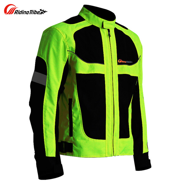 Motorbike reflective Night clothes jacket Motorcycle protective gear pads jackets Riding racing summer pants clothing