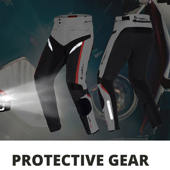 Reflective Motorcycle Pants Men Wear-Resistant Motocross Pants Anti-Fall Motorcycle Protection Equipment Waterproof Biker Pants