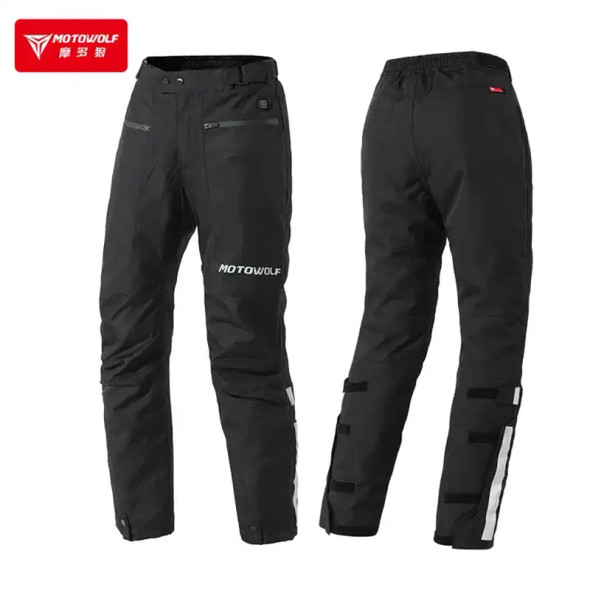 Motorcycle Riding Electric Heating Quick Release 600D Oxford Motorcycle Pants Windproof And Warm Winter Detachable Moto Trouser