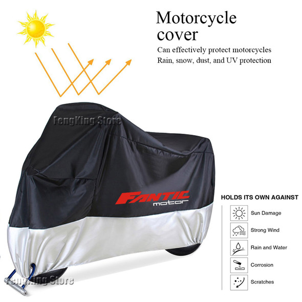 For FANTIC XEF RALLY FACTORY/XE125 XEF250 XMF Motorcycle Cover Waterproof Outdoor Motorbike Rain Dustproof Snow Sun UV Protector