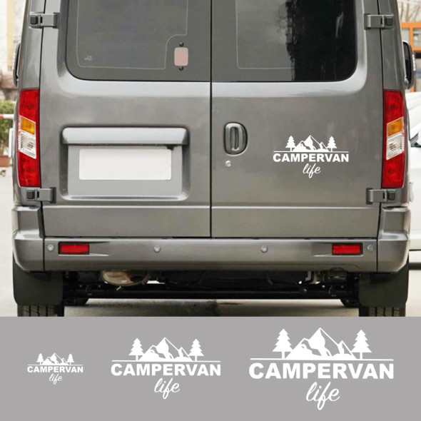 Various Sizes Camper Van Life Style Vinyl Decal Car Sticker Waterproof Auto Decoration on Car Body Bumper Rear Window Laptop