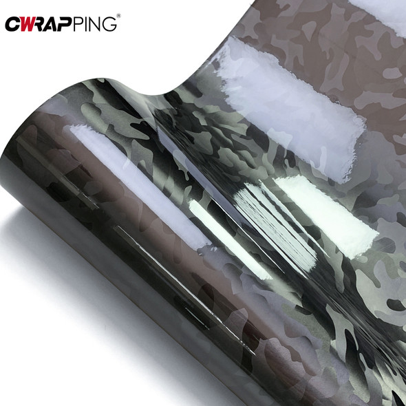 Glossy Carbon Fibre Vinyl Wrap Waterproof Self-Adhesive Car Body Protection Film Motorcycle Decorative Film Auto Accessories