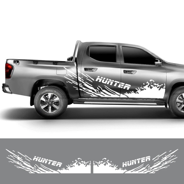 For Changan Hunter F70 Omega Sigma Pickup Body Side Sticker Truck Graphics Splash Grunge Decal Trunk Car Cover Auto Accessories