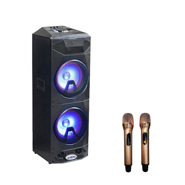 SoundPio neer Wooden trolley PA Speakers System Karaoke Player with