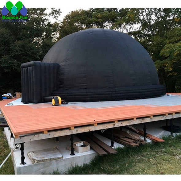 6 M Mobile Black Inflatable Planetarium Dome,360 Degree Astronomical Tent  Movie Cinema Area For Science Education Event