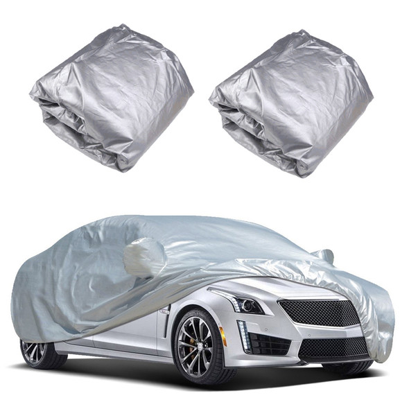 Vislone Universal Full Car Cover Outdoor Indoor UV Protection Sunscreen Heat Protection Dustproof Scratch-Resistant Sedan Suit