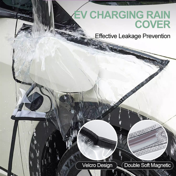 New Energy Car Charging Port Rain Cover Rainproof Dustproof EV Charger Guns Cover Snow Protection Electric Car Accessaries