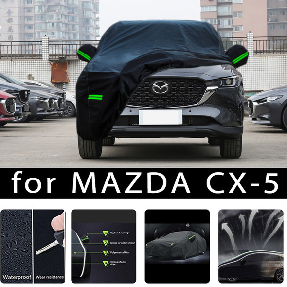 For MAZDA CX-5 Outdoor Protection Full Car Covers Snow Cover Sunshade Waterproof Dustproof Exterior Car accessories