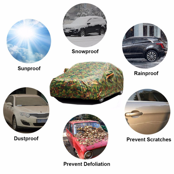 Kayme Waterproof Camouflage Car Covers Outdoor Sun Protection Cover For Car Reflector Dust Rain Snow Protective