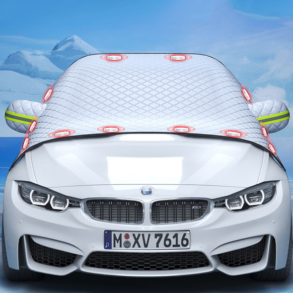 Universal Car Snow Cover Windshield Cover Mirror Reflective Bar Cover Sun Shade Protector Winter Front Windshield Visor Cover