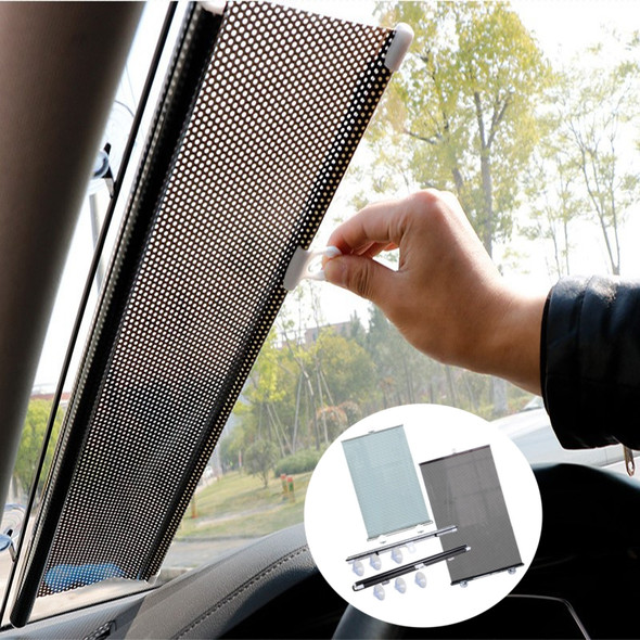 Car Windshield Sunshade Protection Retractable Set Front Rear Window UV-protective Heat Insulation Curtainfor Car Accessories