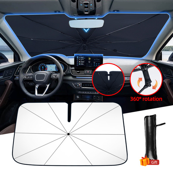 Newest Car Windshield Sunshade Umbrella with 360°Rotation Bendable Handle Front Window Sun shade UV Protection Heat Insulation Newest Car Windshield Sunshade Umbrella with 360°Rotation Bendable Handle Front Window Sun shade UV Protection Heat Insulation