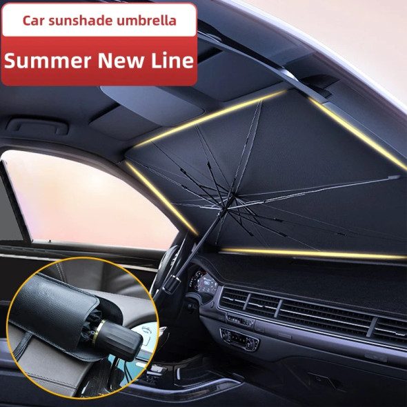 125cm 140cm Foldable Car Windshield Sun Shade Umbrella UV Cover Sunshade Heat Insulation Front Window Interior Protection Tools