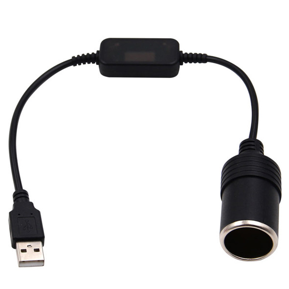 Car Cigarette Lighter Socket USB 5V To 12V Converter Adapter Wired Controller Plug Connector Adapter Auto Interior Accessories