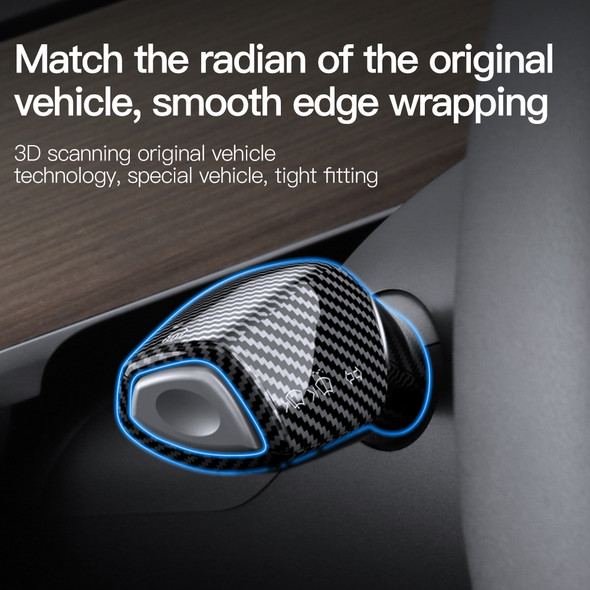 For Tesla Model 3 Model Y Full Package Trim Cover Of Carbon Fiber Matte Finish On Wiper Lever For Tesla 2022/2023 Accessorie