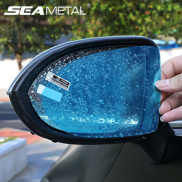 SEAMETAL Car Rainproof Film Anti Fog Car Sticker Mirror Window Clear Film Rain Proof Waterproof Film Auto Sticker Accessories
