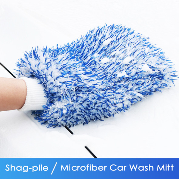 Plush Car Wash Mitt Microfiber Thick Car Cleaning Mitts Auto Wash Accessories Car Cleaning Tools