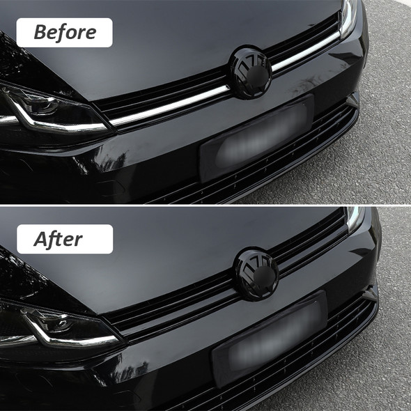 Glossy Black Front Grille Strip for VW Golf 7 Rline 7.5 MK7 Bumper Grill Trim Cover for Golf Decorative Grille Accessories