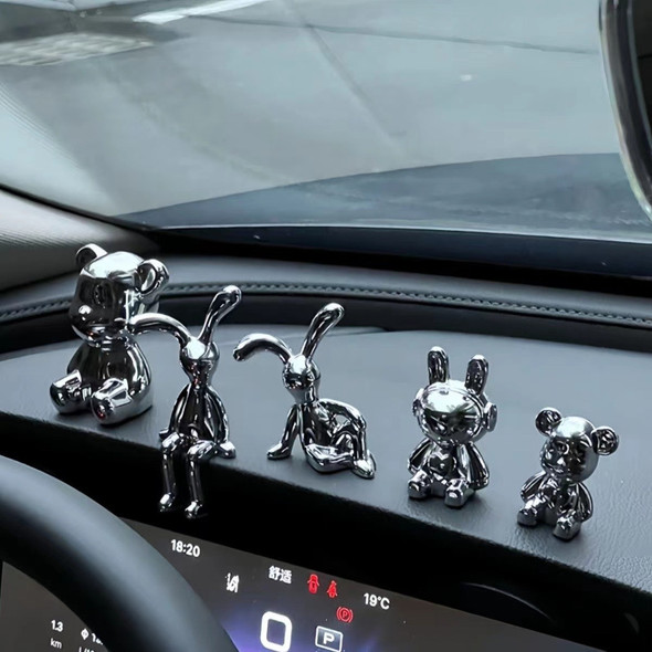Car Interior Rabbit Decoration Ornaments, Bathroom Shelf Decoration As A Gift for Friends with Creative High Aesthetic Value