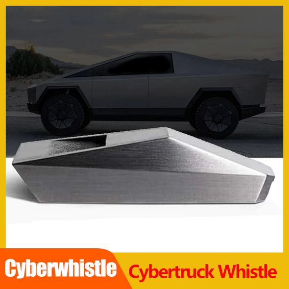 Cyberwhistle for Tesla Cybertruck Shaped Whistle Stainless Steel Truck Ornament Decorations Gift for Tesla Owner Collection 테슬라