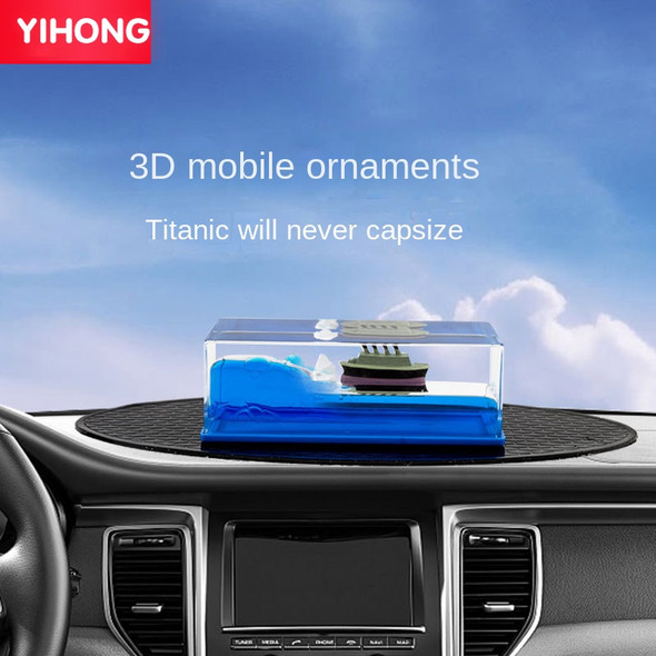 Car ornaments drifting bottles Titanic cruise ship interior supplies car dashboard decoration boat creative ornaments