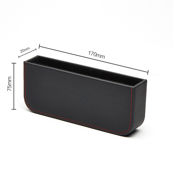 Car Seat Gap Multifunctional Storage Box Driver Side Seat Gap Organizer Phone Holder Box Black Car Decor Accessories Interior