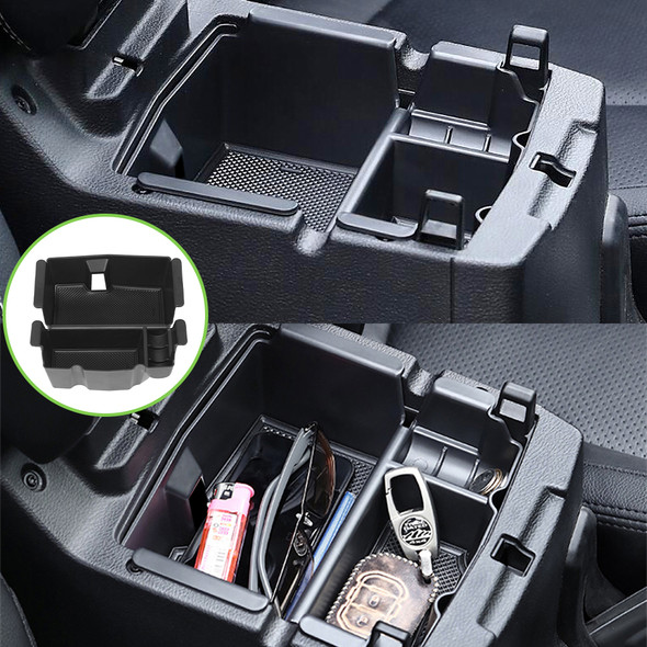 for Jeep Wrangler JL Gladiator JT 2018-2023 Car Armrest Box Storage Organizer Copilot GrabTray Stowing Tidying Accessories Black
