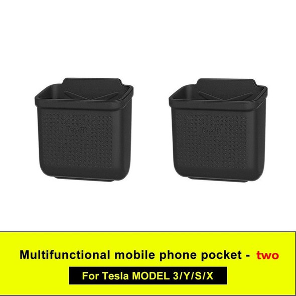 Hidden Silicone Storage Box For Tesla Series Easy Install Bag Model 3 S X Y 2022 New Auto Interior Accessories Universal Parts