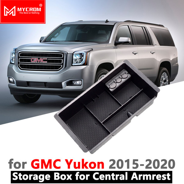 Armrest Box Storage Car Organizer Accessories for GMC Yukon 2015 2016 2017 2018 2019 2020 Stowing Tidying Styling K2UC/G