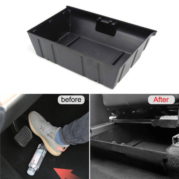 Car Under Seat Storage Organizer Box Hidden ABS Storage Case Tray For Tesla Model Y Stowing Tidying Accessories