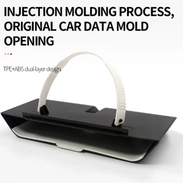 Under Screen Storage Box for Tesla Model 3 Y Organizer Center Console Organize Storage Rack Stowing Tidying Car Accessories 2023