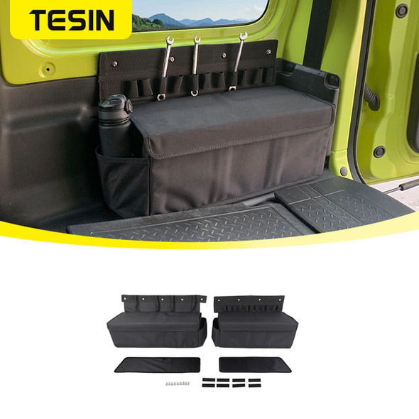 TESIN Car Trunk Tool Storage Bag Organizer For Suzuki Jimny 2019 2020 2021 2022 2023 2024 Stowing Tidying Interior Accessories