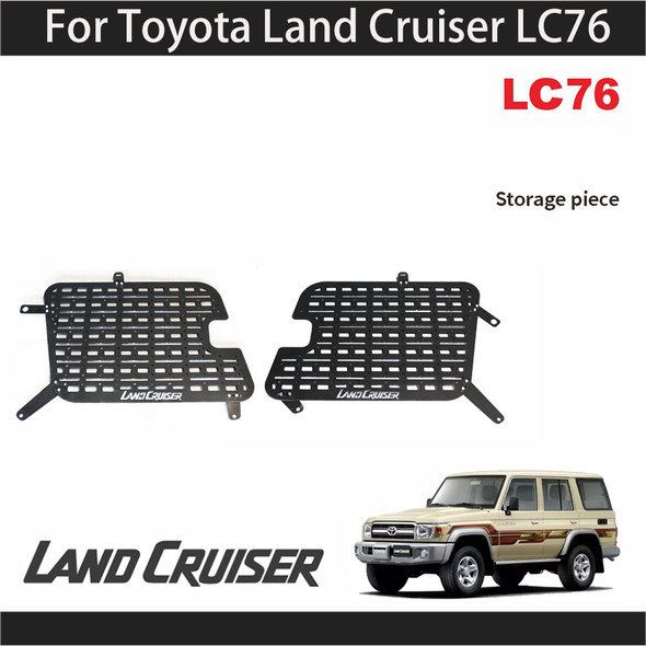 Trunk Stowing Tidying For Toyota Land Cruiser LC76 Side Window Storage Shelf Trunk Debris Rack Storage Modification Accessorie
