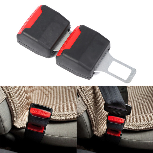 2PCS Car Seat Belt Clip Extender Safety Seatbelt Lock Buckle Plug Thick Insert Socket Extender Safety Buckle