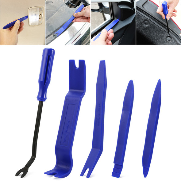 Auto Trim Removal Tool Kit,5 Pcs Car Panel Door Window Tools Kit,Auto Clip Fastener Remover Pry Tool Set