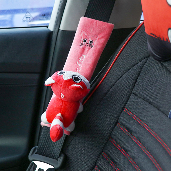 Cartoon Flannel Car Seat Belt Shoulder Pad Three-Dimensional Shoulder Strap Guard Seat Belt Protector Auto Interior Accessoires