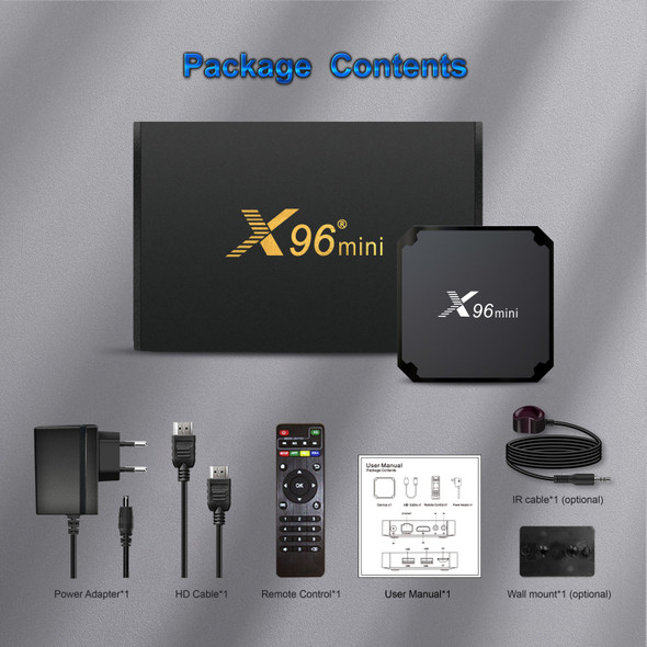 X96 MINI Android 11 TV Box | S905W2 Quad Core | 2GB RAM | 16GB ROM |