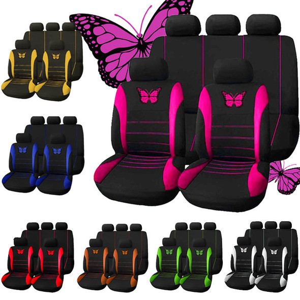 Butterfly Car Seat Covers Universal Car Seat Cover Car Seat Protection Covers Women Car Interior Accessories (9 Colors)