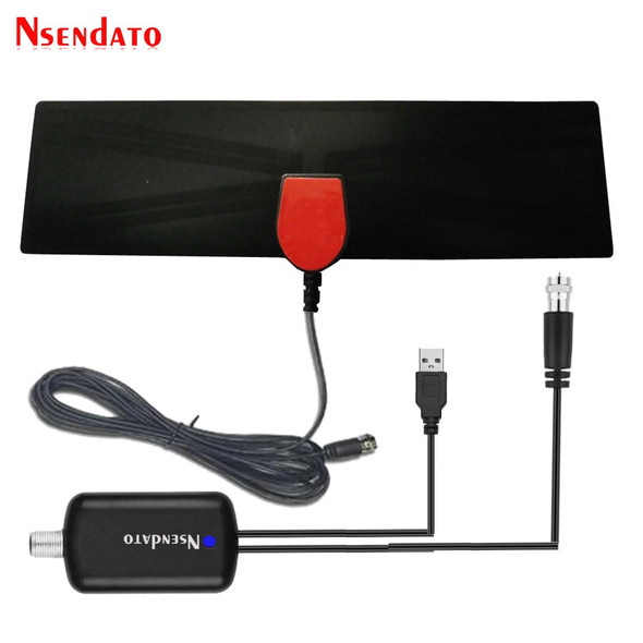 47-230mhz Hdtv Digital Indoor Ultra Thin Tv Antenna Fm/vhf/uhf