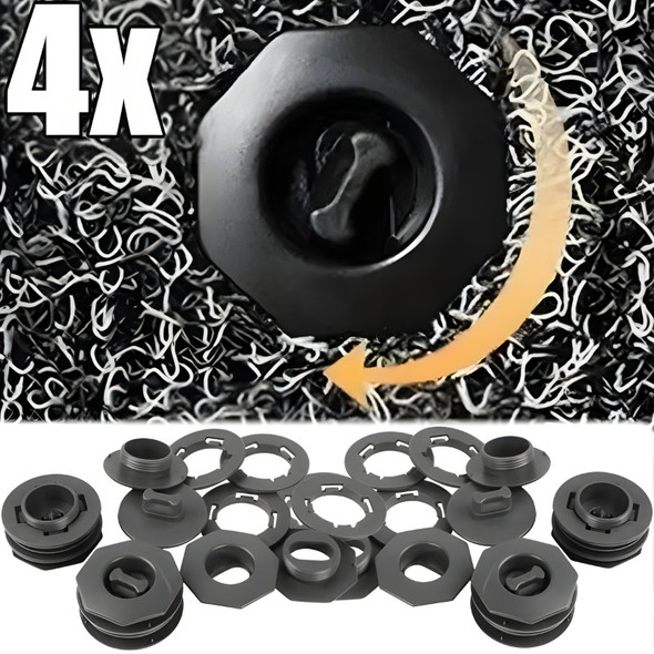 Car Floor Mat Clips Holder Grip Carpet Fixing Clamp Buckle Double Layer Foot Pad Rotary Auto Fastener Anti Skid Retainer Car Floor Mat Clips Holder Grip Carpet Fixing Clamp Buckle Double Layer Foot Pad Rotary Auto Fastener Anti Skid Retainer