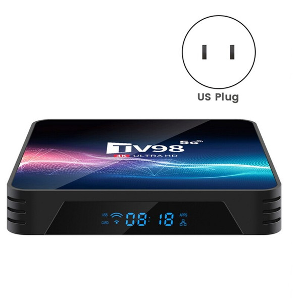 TV98 TV Box 2G+16G 2.4G &5G Wifi Allwinner H313 4Kx2k Android 12 Set