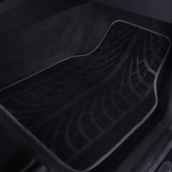 4pcs Universal Car Floor Mats Waterproof Front Rear Full Set Automobile Interior Carpet Front and Rear Mats Set For Most Car