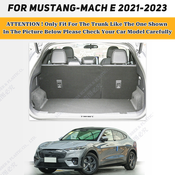 Custom Car Trunk Mat For Ford Mustang-Mach E 2021 2022 2023 Car Floor Mats Car Accessories Auto Goods Interior Details